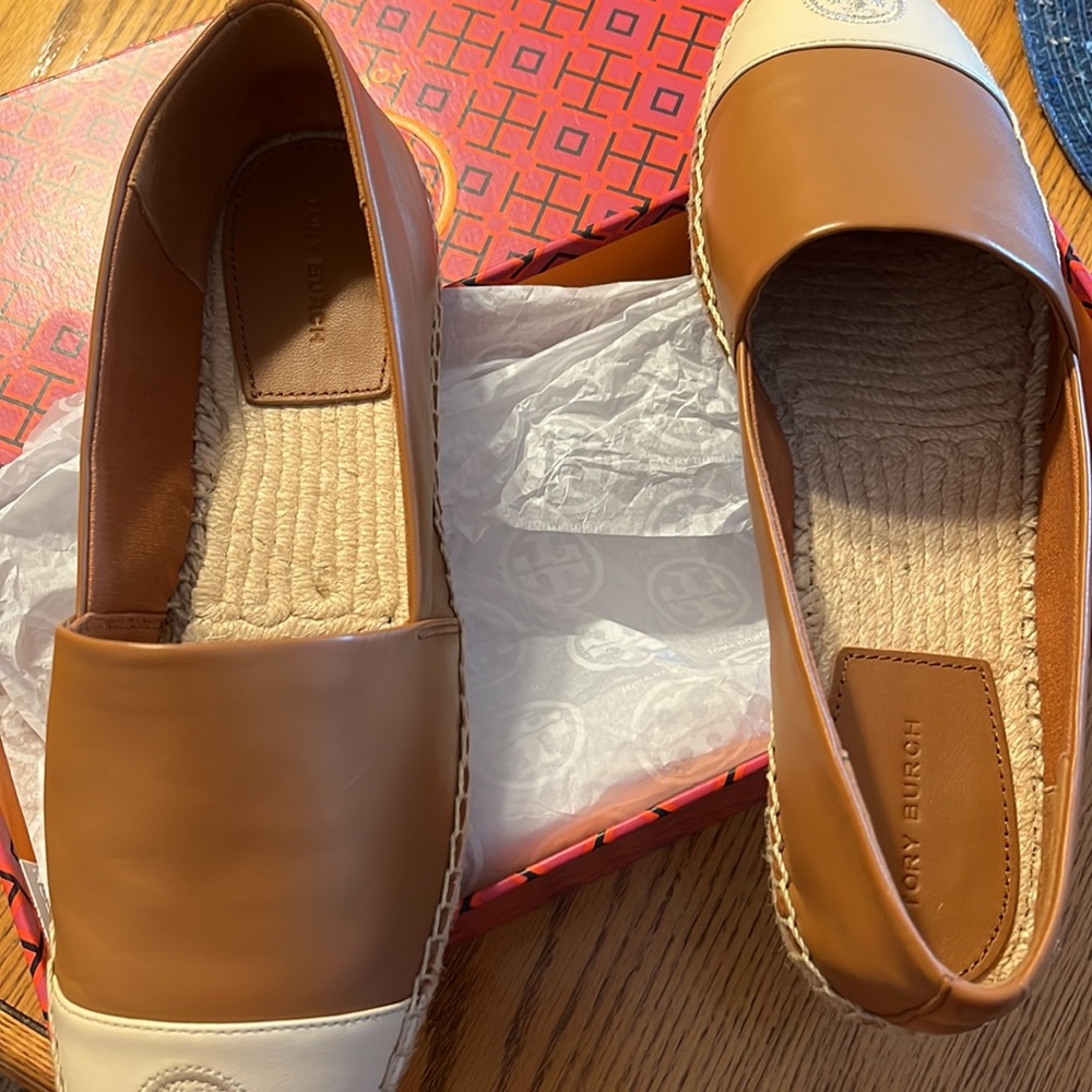 Tory Burch Brown and Cream Espadrilles - Picture 4 of 4